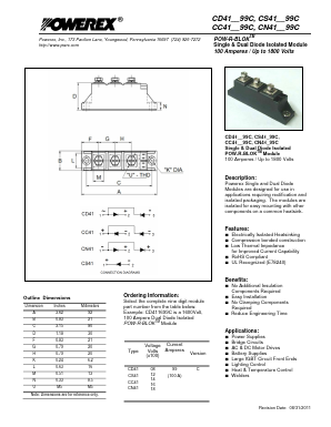 CD411299C Datasheet PDF Powerex