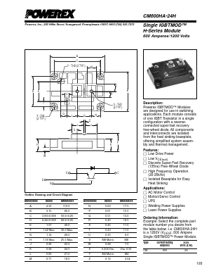 CM600HA-24H Datasheet PDF Powerex