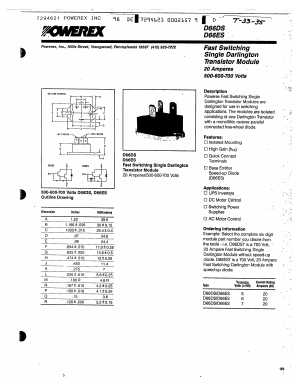 D66DS Datasheet PDF Powerex