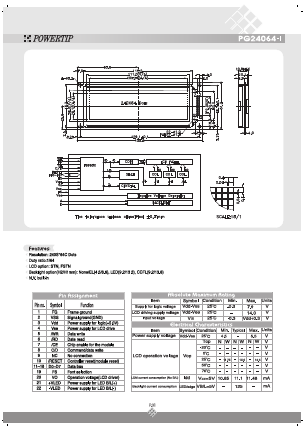 PG24064-I Datasheet PDF Powertip Technology