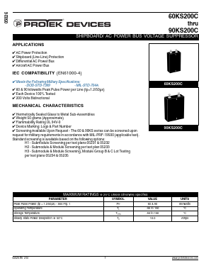 60KS200C Datasheet PDF ProTek Devices.