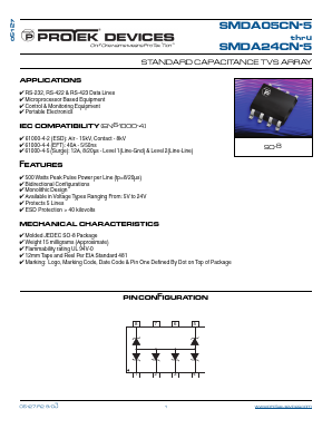 SMDA05CN-5 Datasheet PDF ProTek Devices.