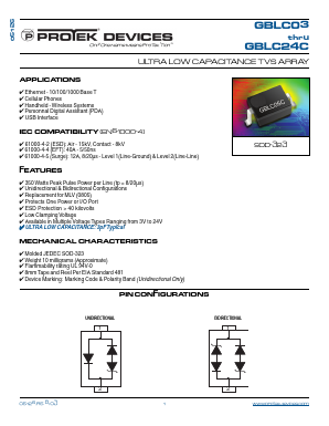 GBLC03 Datasheet PDF ProTek Devices.