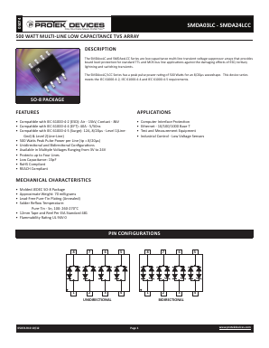 SMDA05LC-T13 Datasheet PDF ProTek Devices.
