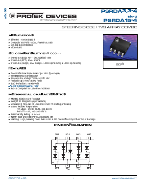 PSRDA15-4-T7 Datasheet PDF ProTek Devices.