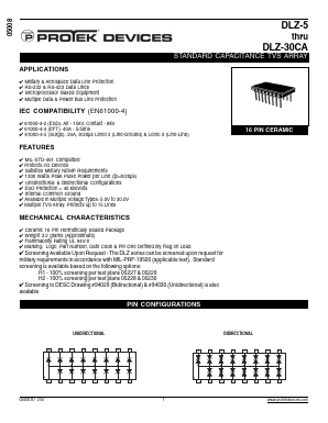 DLZ-12 Datasheet PDF ProTek Devices.
