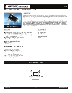 SR70 Datasheet PDF ProTek Devices.