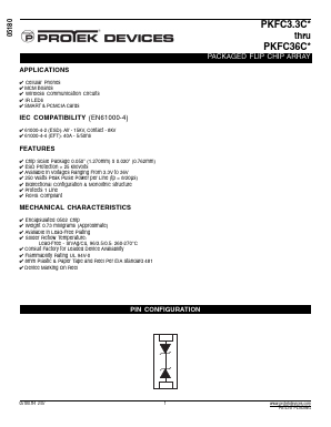 PKFC15C-T75-1 Datasheet PDF ProTek Devices.