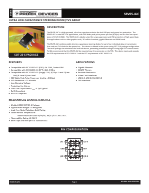 SRV05-4LC-T7 Datasheet PDF ProTek Devices.
