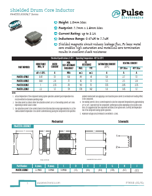 PA4330.XXXNLT Datasheet PDF Pulse Electronics