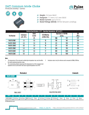 PA4339.701NLT Datasheet PDF Pulse Electronics