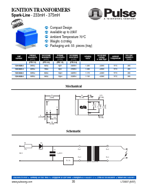 LP30-85B125 Datasheet PDF Pulse Electronics