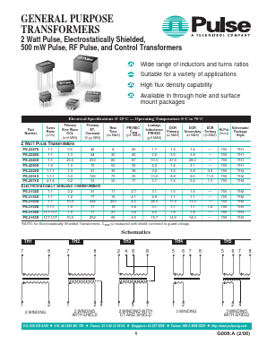 PE-5760 Datasheet PDF Pulse Electronics