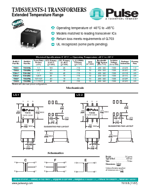 XRT7295E Datasheet PDF Pulse Electronics