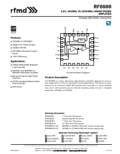 RF6886SR Datasheet PDF Qorvo, Inc