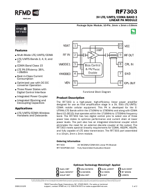 RF7303 Datasheet PDF Qorvo, Inc