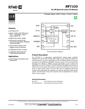 RF7320 Datasheet PDF Qorvo, Inc