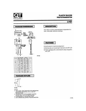 L14Q1 Datasheet PDF QT Optoelectronics => Fairchildsemi