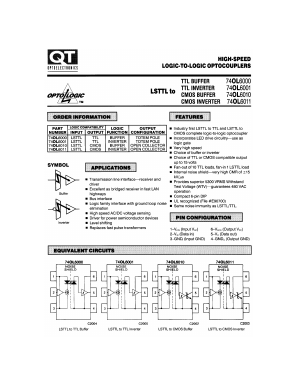 74DL6000 Datasheet PDF QT Optoelectronics => Fairchildsemi