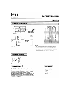 H21B3 Datasheet PDF QT Optoelectronics => Fairchildsemi