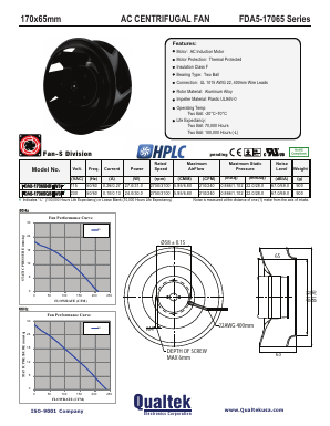 FDA5-17065 Datasheet PDF Qualtek Electronics Corporation