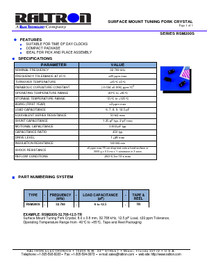 RSM200S Datasheet PDF Raltron Electronics Corporation