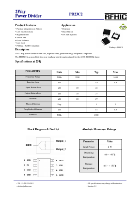 PD23C2 Datasheet PDF RFHIC