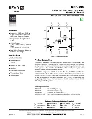 RF5385SQ Datasheet PDF RF Micro Devices