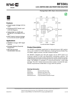 RF5501 Datasheet PDF RF Micro Devices