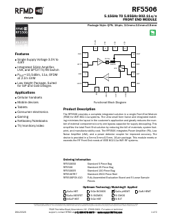 RF5506 Datasheet PDF RF Micro Devices