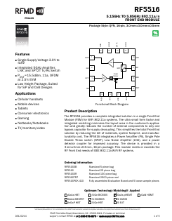 RF5516SB Datasheet PDF RF Micro Devices