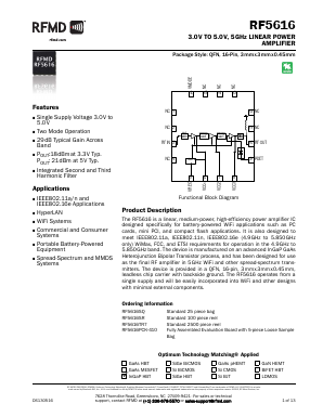 RF5616 Datasheet PDF RF Micro Devices