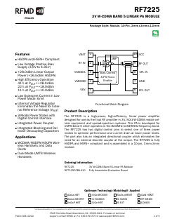 RF7225 Datasheet PDF RF Micro Devices