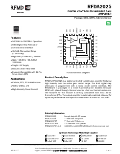 RFDA2025SR Datasheet PDF RF Micro Devices