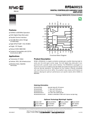 RFDA0015SR Datasheet PDF RF Micro Devices