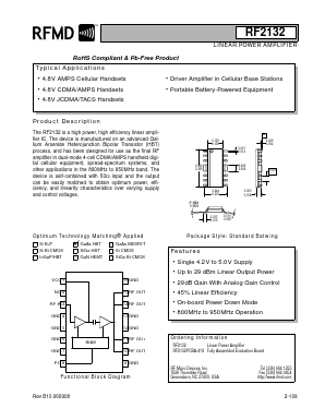 RF2132_06 Datasheet PDF RF Micro Devices