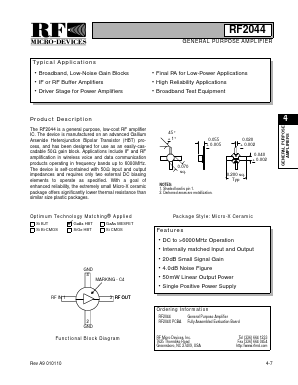 RF2044PCBA Datasheet PDF RF Micro Devices