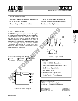 RF2308PCBA Datasheet PDF RF Micro Devices