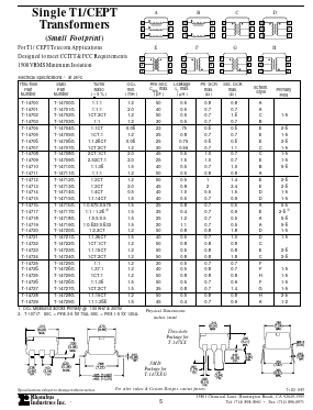 T-14717 Datasheet PDF Rhombus Industries Inc.