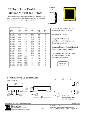 L-31158 Datasheet PDF Rhombus Industries Inc.