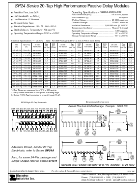 SP24-802 Datasheet PDF Rhombus Industries Inc.