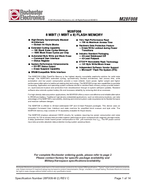 MF28F008-12/B Datasheet PDF Rochester Electronics