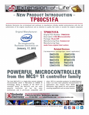 MT80C51FB Datasheet PDF Rochester Electronics