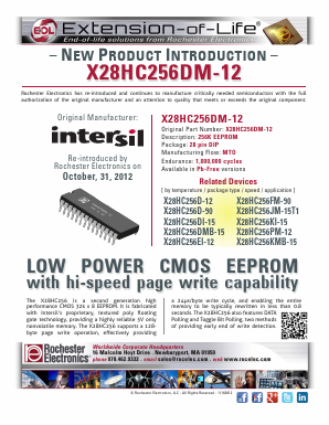 X28HC256J-90 Datasheet PDF Rochester Electronics