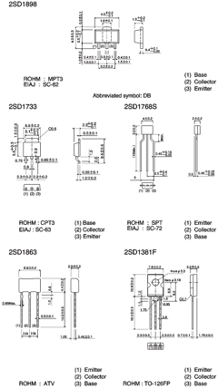 D1733 Datasheet PDF ROHM Semiconductor