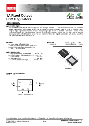 BD33HC0WEFJ-E2 Datasheet PDF ROHM Semiconductor