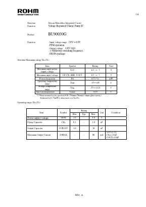BU90030G Datasheet PDF ROHM Semiconductor