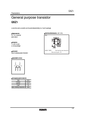 QSZ1 Datasheet PDF ROHM Semiconductor