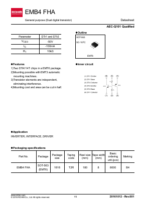 EMB4FHA Datasheet PDF ROHM Semiconductor