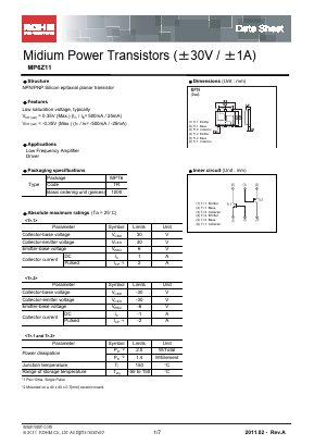 MP6Z11 Datasheet PDF ROHM Semiconductor